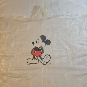 2 Disney Clear Mickey Mouse Adult Rain Ponchos snap sides